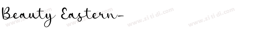 Beauty Eastern字体转换
